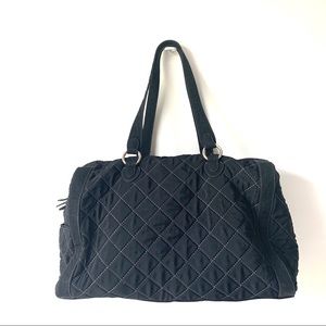 vera bradley black overnight bag